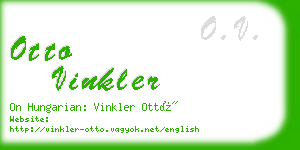 otto vinkler business card